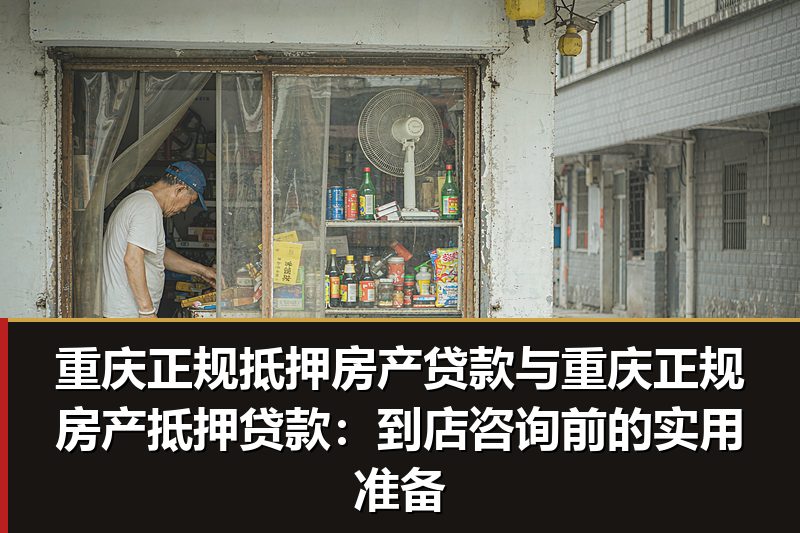 重庆正规抵押房产贷款与重庆正规房产抵押贷款:到店咨询前的实用准备 重庆正规抵押房产贷款与重庆正规房产抵押贷款:到店咨询前的实用准备