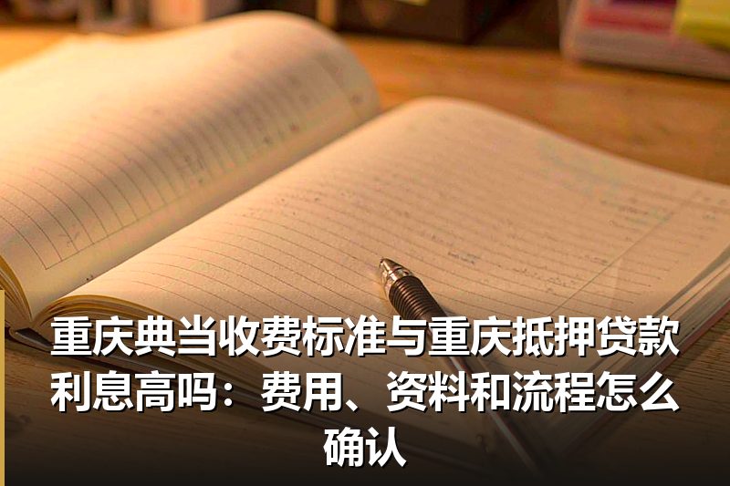 重庆典当收费标准与重庆抵押贷款利息高吗:费用、资料和流程怎么确认 重庆典当收费标准与重庆抵押贷款利息高吗:费用、资料和流程怎么确认