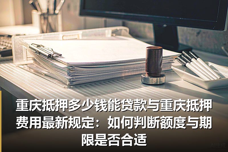 重庆抵押多少钱能贷款与重庆抵押费用最新规定:如何判断额度与期限是否合适 重庆抵押多少钱能贷款与重庆抵押费用最新规定:如何判断额度与期限是否合适