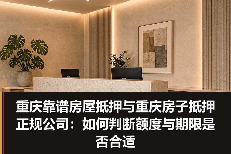 重庆靠谱房屋抵押与重庆房子抵押正规公司:如何判断额度与期限是否合适 重庆靠谱房屋抵押与重庆房子抵押正规公司:如何判断额度与期限是否合适