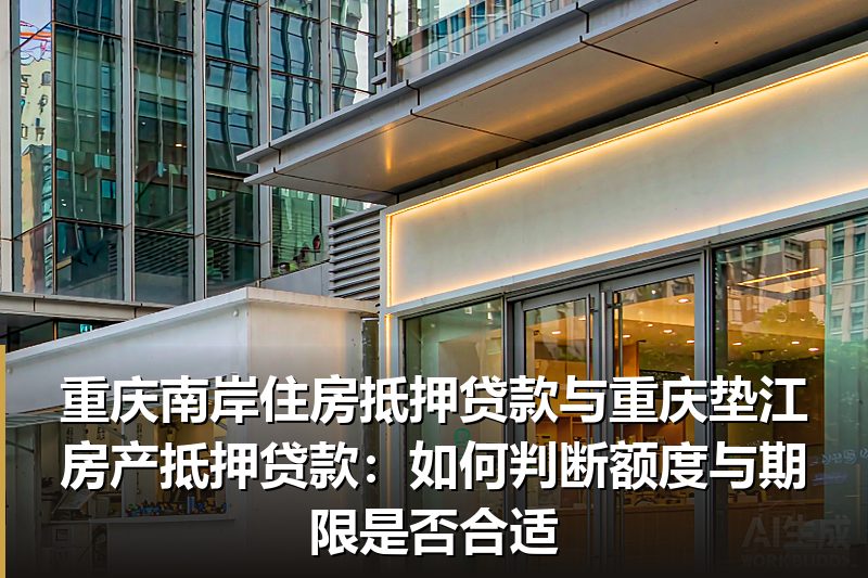重庆南岸住房抵押贷款与重庆垫江房产抵押贷款:如何判断额度与期限是否合适 重庆南岸住房抵押贷款与重庆垫江房产抵押贷款:如何判断额度与期限是否合适
