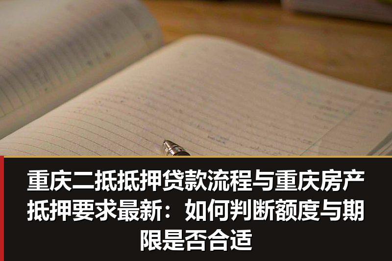 重庆二抵抵押贷款流程与重庆房产抵押要求最新:如何判断额度与期限是否合适 重庆二抵抵押贷款流程与重庆房产抵押要求最新:如何判断额度与期限是否合适
