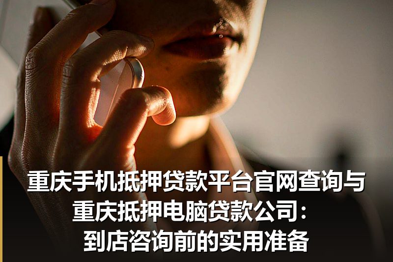 重庆手机抵押贷款平台官网查询与重庆抵押电脑贷款公司：到店咨询前的实用准备