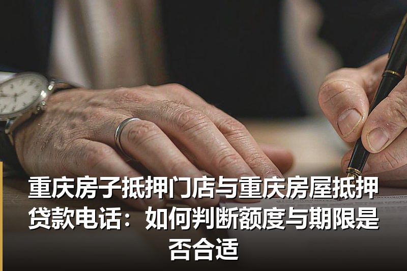 重庆房子抵押门店与重庆房屋抵押贷款电话:如何判断额度与期限是否合适 重庆房子抵押门店与重庆房屋抵押贷款电话:如何判断额度与期限是否合适