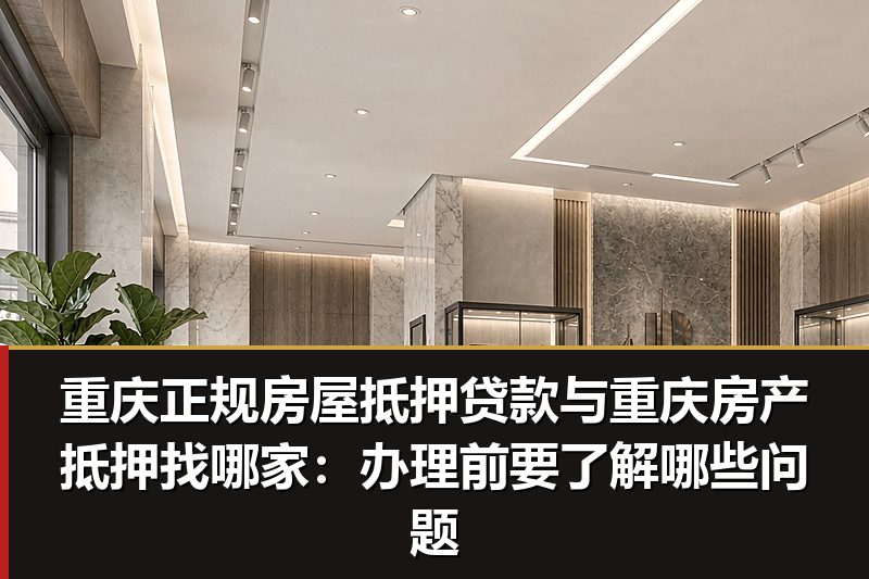 重庆正规房屋抵押贷款与重庆房产抵押找哪家:办理前要了解哪些问题 重庆正规房屋抵押贷款与重庆房产抵押找哪家:办理前要了解哪些问题