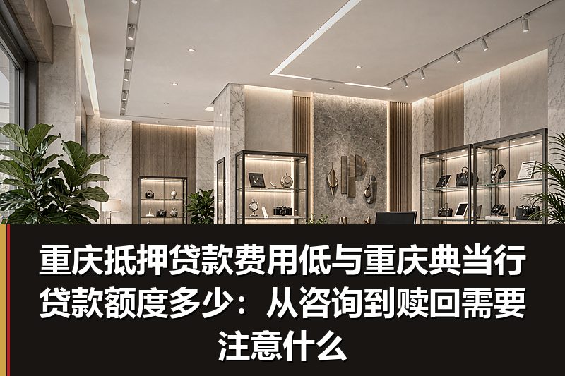 重庆抵押贷款费用低与重庆典当行贷款额度多少：从咨询到赎回需要注意什么