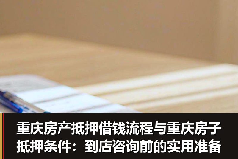 重庆房产抵押借钱流程与重庆房子抵押条件:到店咨询前的实用准备 重庆房产抵押借钱流程与重庆房子抵押条件:到店咨询前的实用准备
