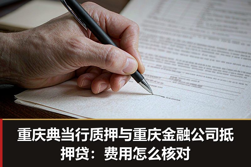 重庆典当行质押与重庆金融公司抵押贷：费用怎么核对