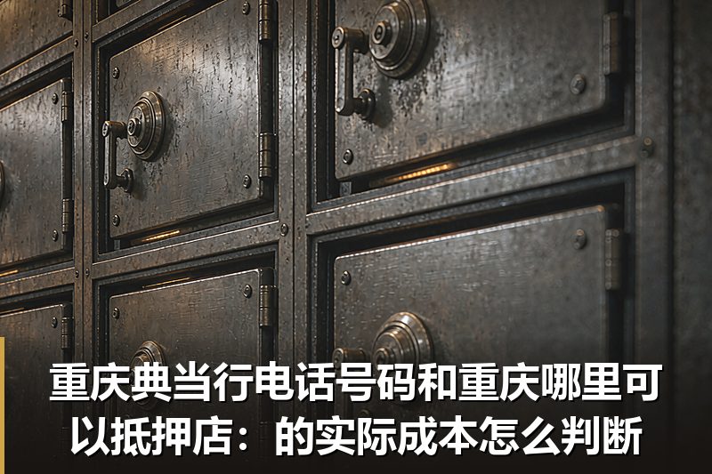 重庆典当行电话号码和重庆哪里可以抵押店：的实际成本怎么判断