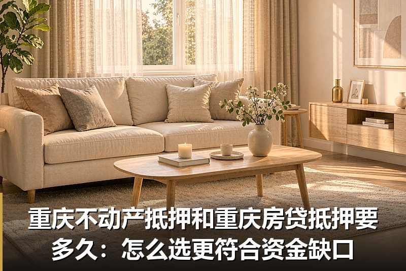 重庆不动产抵押和重庆房贷抵押要多久:怎么选更符合资金缺口 重庆不动产抵押和重庆房贷抵押要多久:怎么选更符合资金缺口