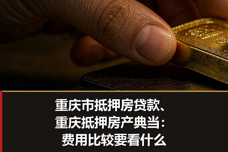 重庆市抵押房贷款、重庆抵押房产典当：费用比较要看什么