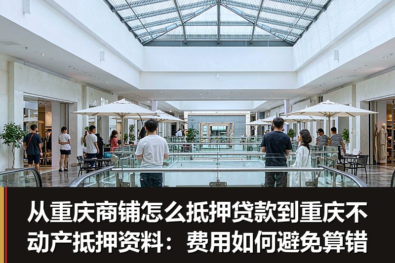 从重庆商铺怎么抵押贷款到重庆不动产抵押资料:费用如何避免算错 从重庆商铺怎么抵押贷款到重庆不动产抵押资料:费用如何避免算错